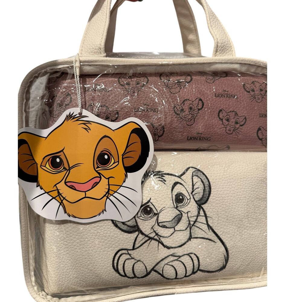 Primark Disney The Lion King Simba 3 Piece Toiletry Makeup Travel Bag Set NEW